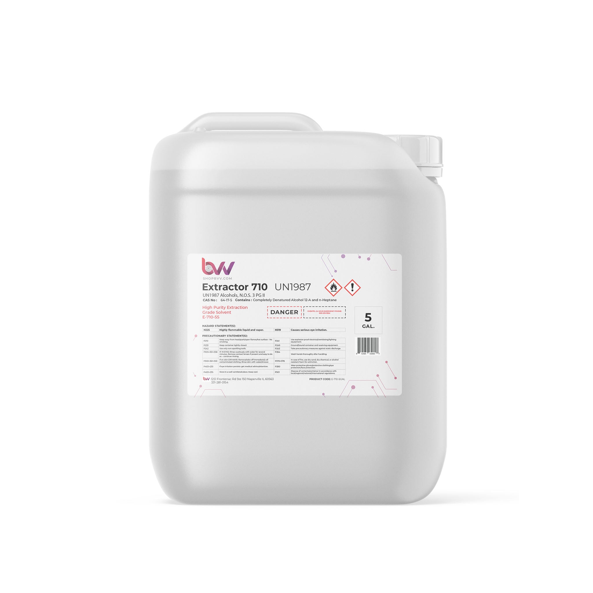 BVV™ Ultra High Purity 710 Extraction Solvent - CDA 12A