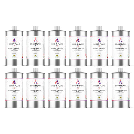 Fireplace Fuel Clean Burning, Odorless, and Smokeless Grain Ethanol, Fuel for Table Top Fire Pit