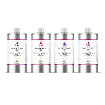 Fireplace Fuel Clean Burning, Odorless, and Smokeless Grain Ethanol, Fuel for Table Top Fire Pit