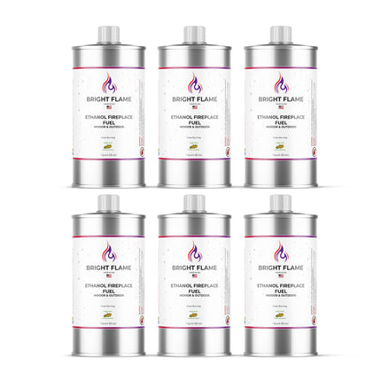 Fireplace Fuel Clean Burning, Odorless, and Smokeless Grain Ethanol, Fuel for Table Top Fire Pit