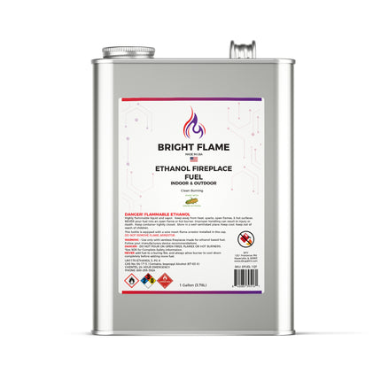 Fireplace Fuel Clean Burning, Odorless, and Smokeless Grain Ethanol, Fuel for Table Top Fire Pit