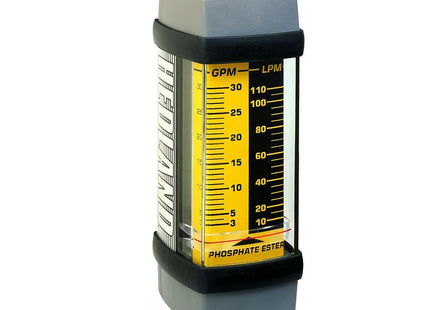 6000psi Stainless Flow Meter for Phosphate Ester Fluid, 1/2 NPT, 0.1 to 1.0 GPM