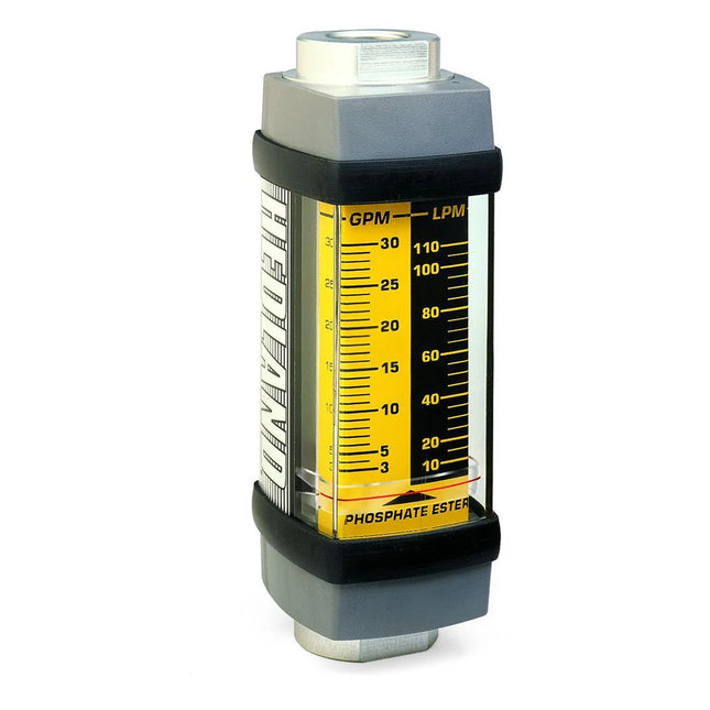 6000psi Stainless Flow Meter for Phosphate Ester Fluid, 1/2 NPT, 0.1 to 1.0 GPM