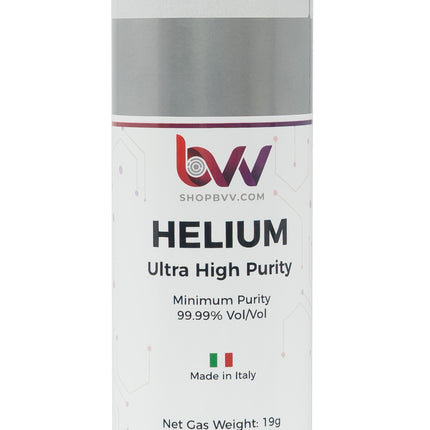 High Purity Helium Tank 99.99% (19g / 106 liters)