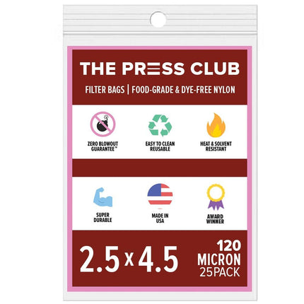 The Press Club 2.5" x 4.5" ROSIN BAGS Shop All Categories BVV 120 