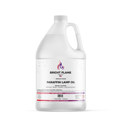 High Purity Paraffin Lamp Oil - Smokeless, Clean Burning- Kosher - 99.5% Pure