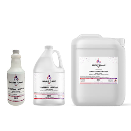 High Purity Paraffin Lamp Oil - Smokeless, Clean Burning- Kosher - 99.5% Pure