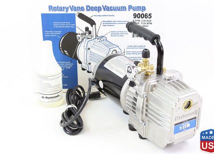 Mastercool 5 CFM Dual Stage Vacuum Pump--USA Made