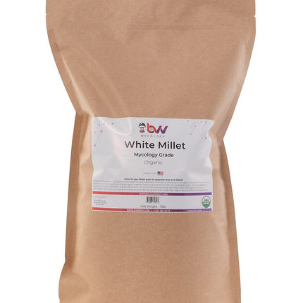 White Millet - Mycology Grade Organic Grain New Products BVV 10LB 