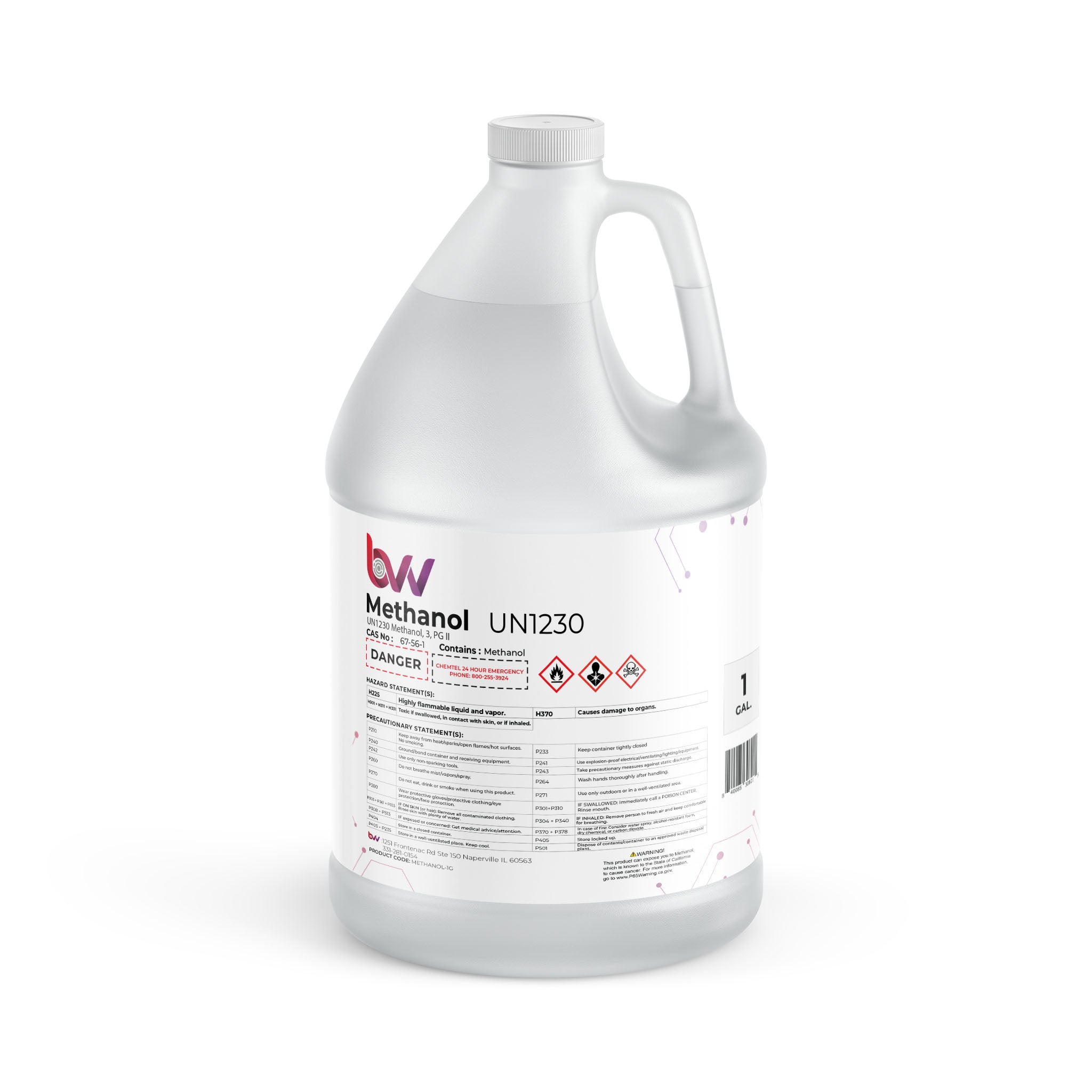 Methanol Lab Label Methanol 99.9% Lab Grade – BVV