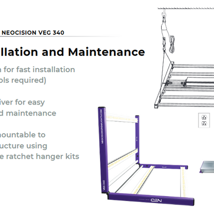 Neocision Spectra Veg LED Grow Light - DLC Listed