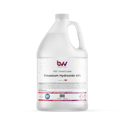 Liquid Potassium Hydroxide 45% - NSF Food Grade (KOH)