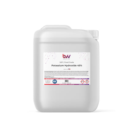 Liquid Potassium Hydroxide 45% - NSF Food Grade (KOH)