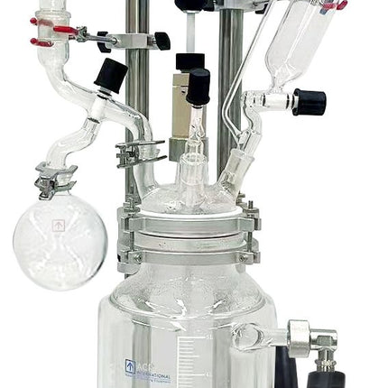 Ai Glass Reactor Ai 2L Single Jacketed - 115V/230V Compatible