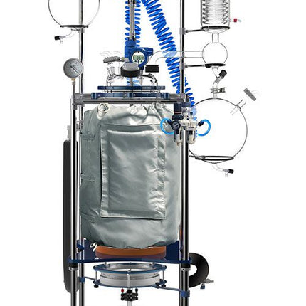 Glass Reactor Ai 100L Single Or Dual Jacketed With Air Motor