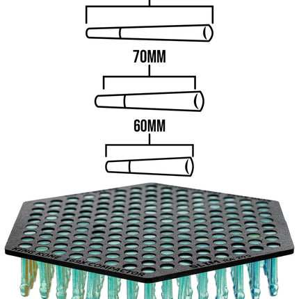 169 Slim Cone Packing Fingers - 98mm, 60mm, 70mm