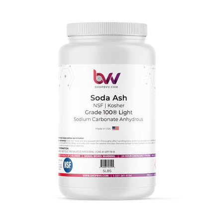 Soda Ash Grade 100® Light (Sodium Carbonate) NSF, Kosher