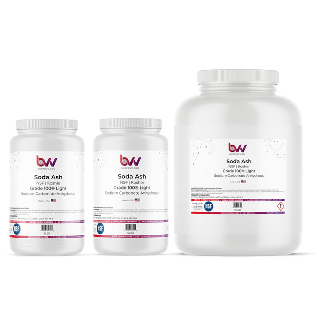 Soda Ash Grade 100® Light (Sodium Carbonate) NSF, Kosher