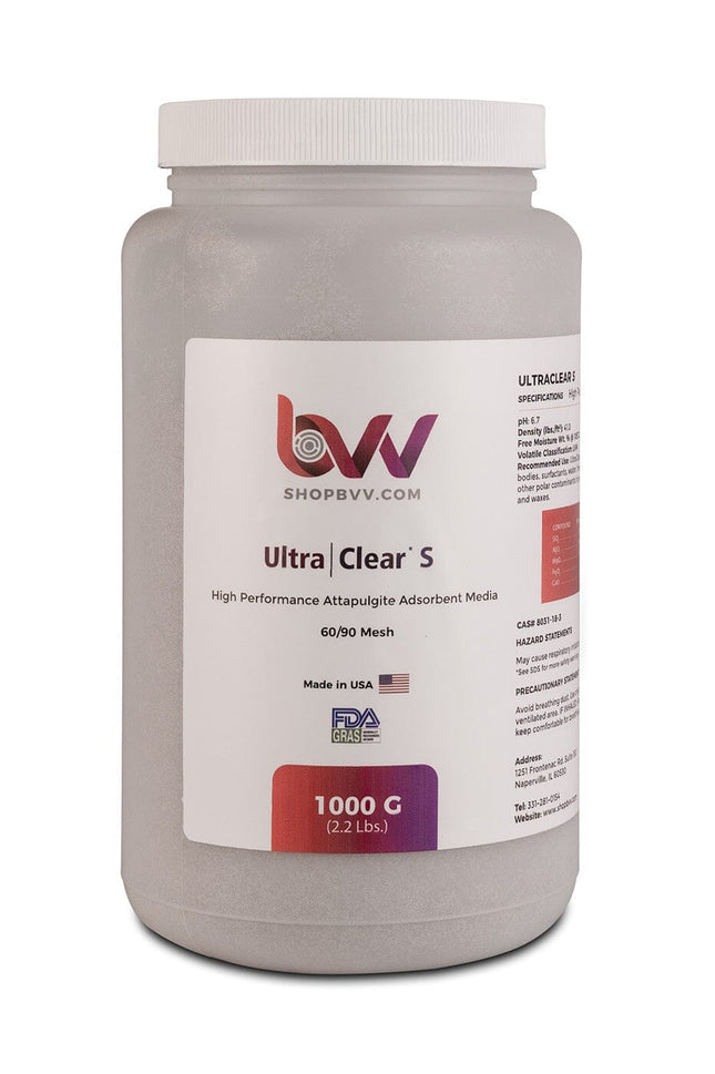 Ultra Clear S - Granular High Performance Bentonite for Bleaching & Decolorizing Edible Oils Shop All Categories BVV 1000 Grams 