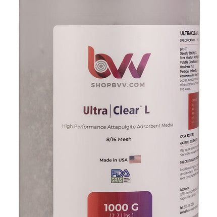 Ultra Clear L - Granular High Performance Bentonite for Bleaching & Decolorizing Edible Oils Shop All Categories BVV 1000 Gram 