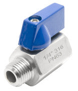 Stainless Steel (316) Mini Ball Valve - FxM NPT