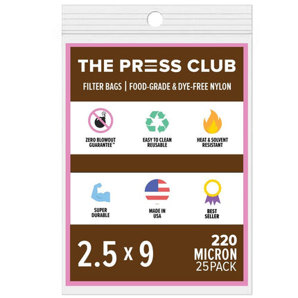 The Press Club 2.5" x 9" ROSIN BAGS Shop All Categories BVV 220 