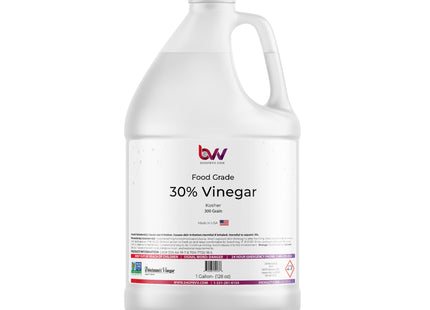 30% Food Grade Distilled White Vinegar - Non GMO