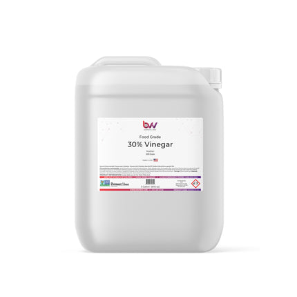 30% Food Grade Distilled White Vinegar (Acetic Acid) - Non GMO