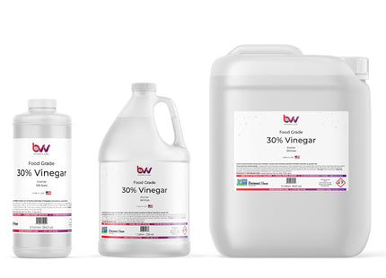 30% Food Grade Distilled White Vinegar - Non GMO