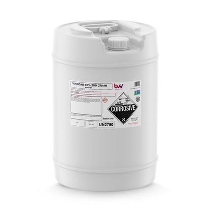 30% Food Grade Distilled White Vinegar (Acetic Acid) - Non GMO