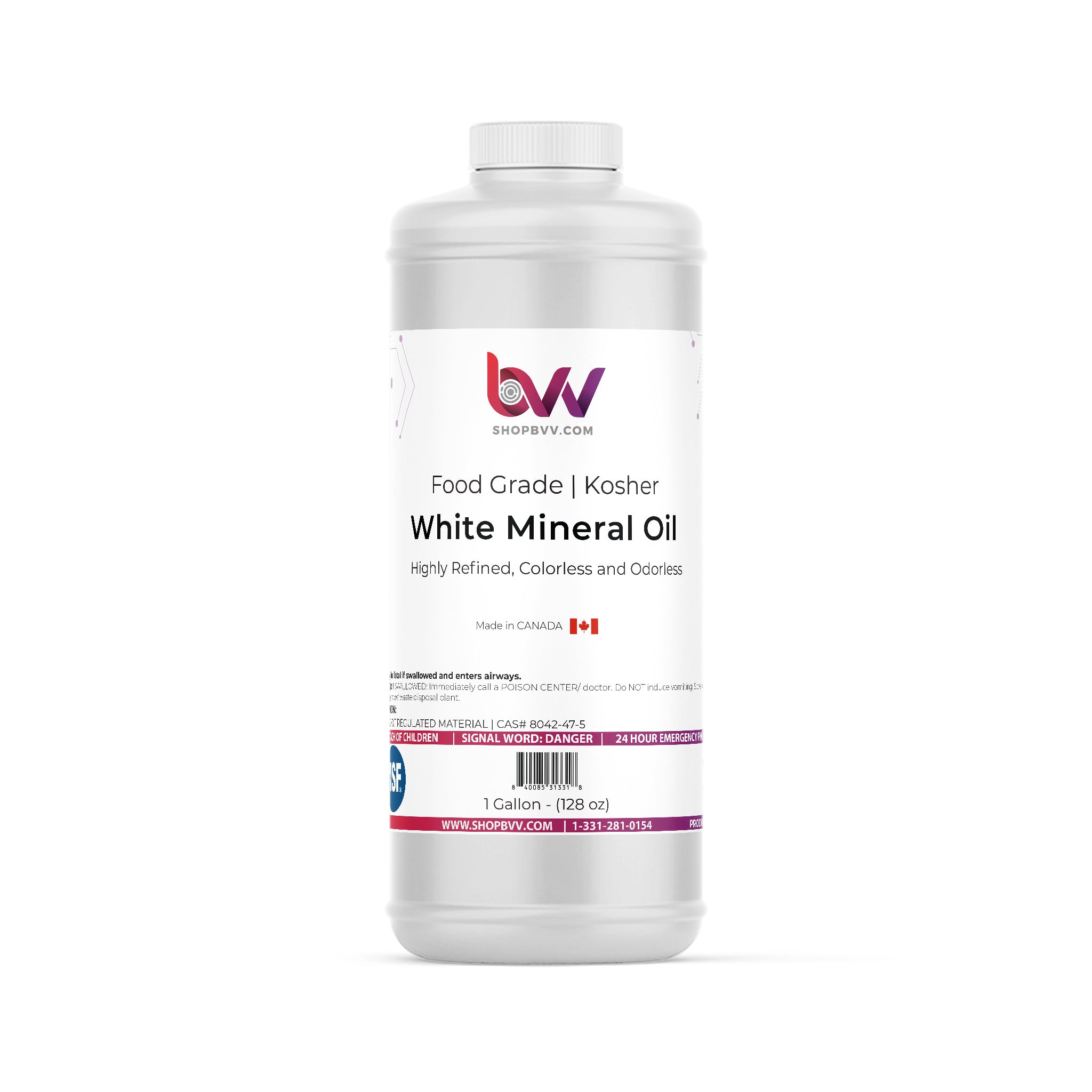 White Mineral Oil - USP, Food Grade, NSF, Kosher BVV White Mineral Oil - USP, Food Grade, NSF, Kosher BVV
