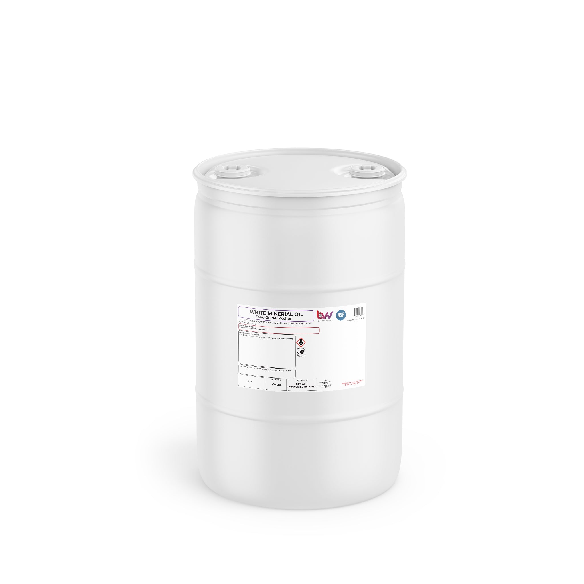 White Mineral Oil - USP, Food Grade, NSF, Kosher BVV White Mineral Oil - USP, Food Grade, NSF, Kosher BVV