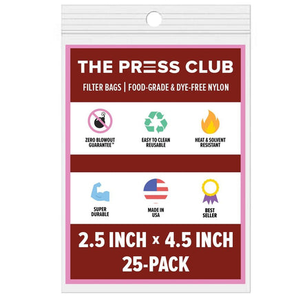The Press Club 2.5" x 4.5" ROSIN BAGS Shop All Categories BVV 