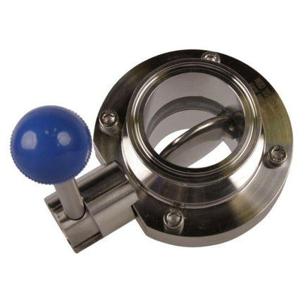 Butterfly Valve | Tri Clamp 2 in. Pull Handle - SS304 / Silicone