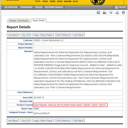 Ai DigiM 10L 300C 1200 RPM Digital Heating & Stirring Mantle
