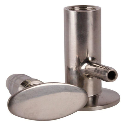 Hose Barb Sample Valve | Tri Clamp 1.5 in. x 3/8 in. Barb - SS304
