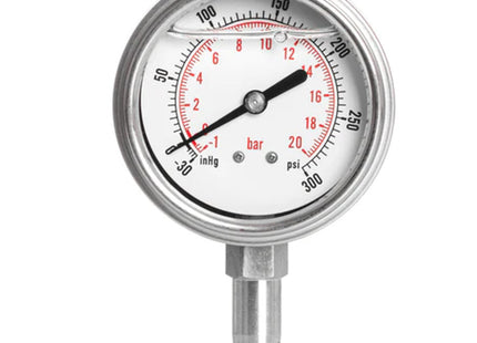 Glycerin Compound Compression Gauge - 1/4" Tube Stub
