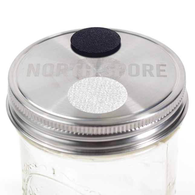 6 pc. 'Wide Mouth' Culture Jar Lid with Port & Filter