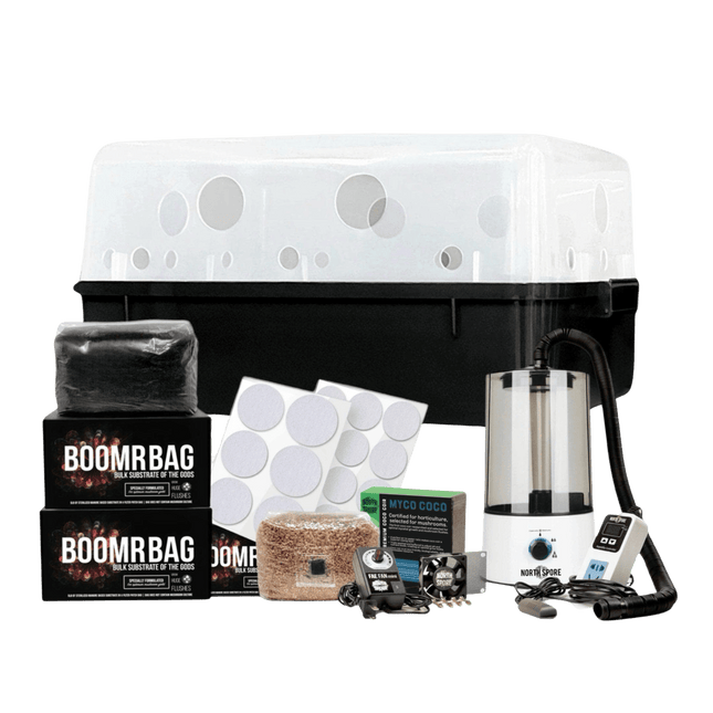 Automated 'Boomr Bin' Dung-Loving Monotub Mushroom Grow Kit