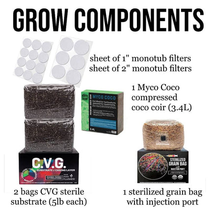 Beginner Automated 'Boomr Bin' + CVG Monotub Mushroom Grow Kit