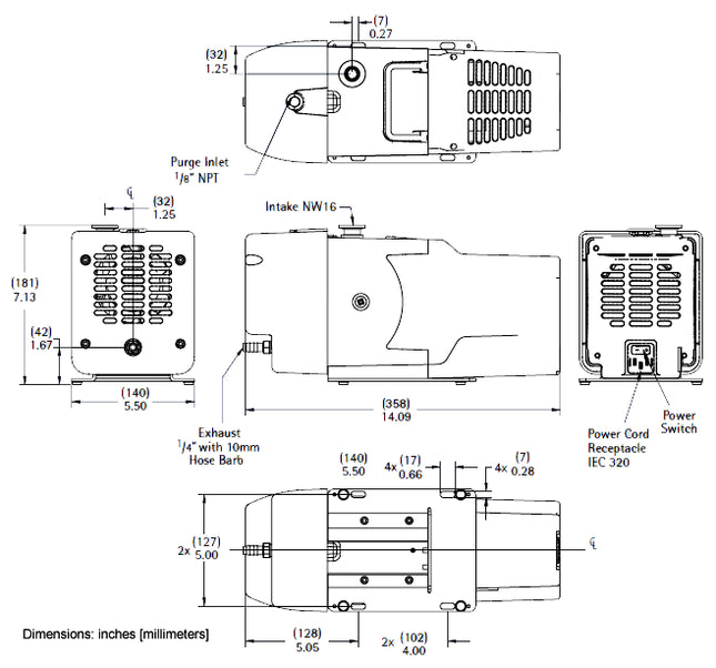 Agilent IDP-3 Dry Scroll Vacuum Pump With Inlet Isolation Valve