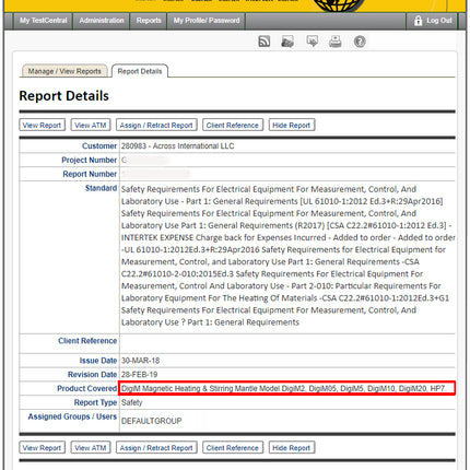 Ai DigiM 20L 300C 1200 RPM Heating & Stirring Mantle - 220V