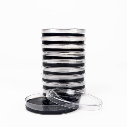 Black Biochar Pre-Poured Sterile Agar Plates