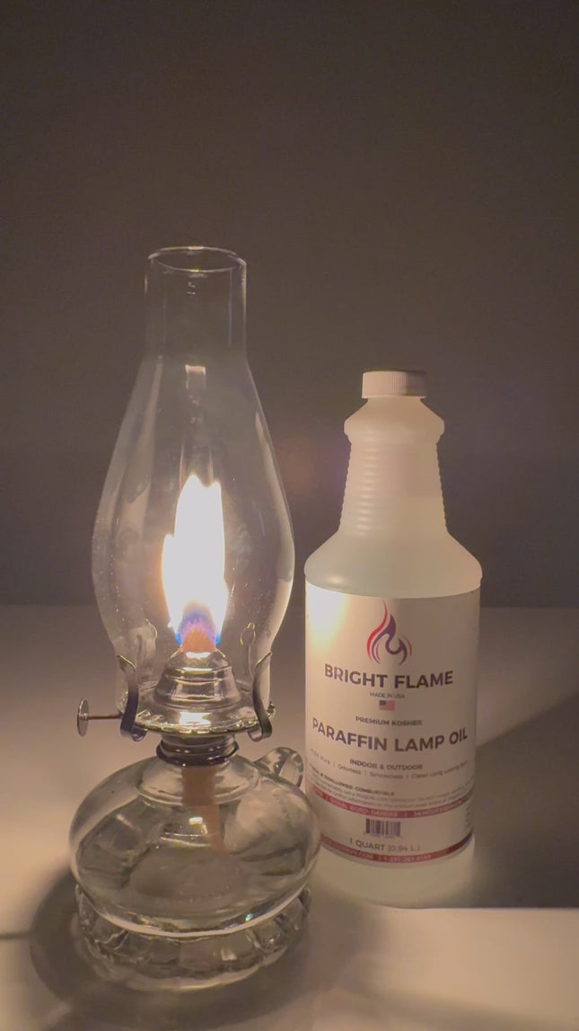 High Purity Paraffin Lamp Oil - Smokeless, Clean Burning- Kosher - 99.5% Pure