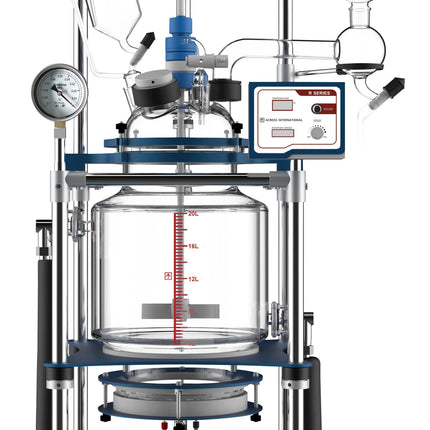Glass Reactor Ai 20L Single Or Dual Jacketed Filter