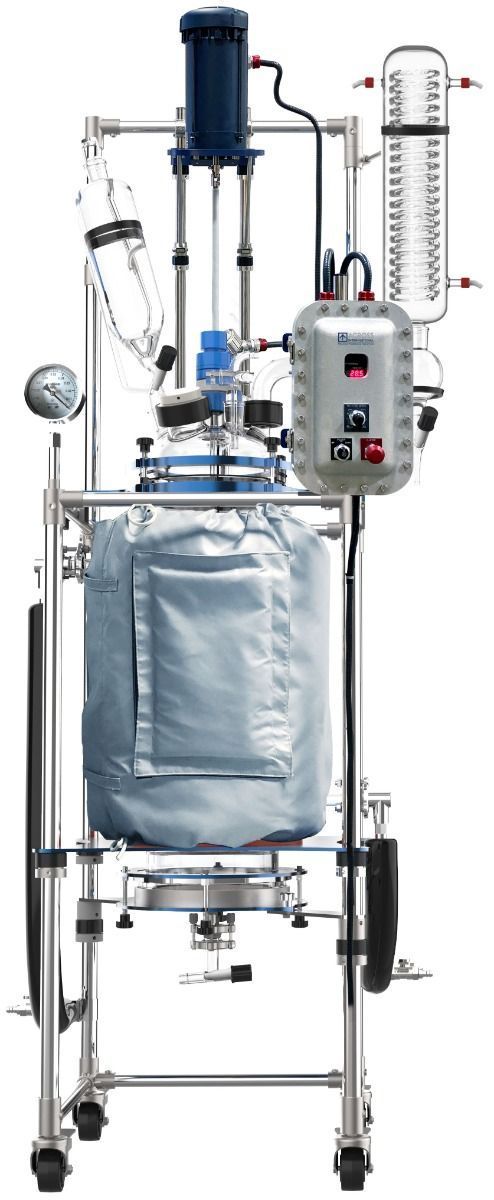 Glass Reactor Ai 50L Jacket W/ Explosion-Proof Motor & Controller 220V