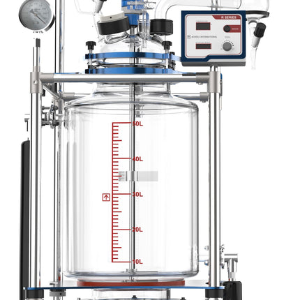 Glass Reactor Ai 50L Single Or Dual Jacketed Filter