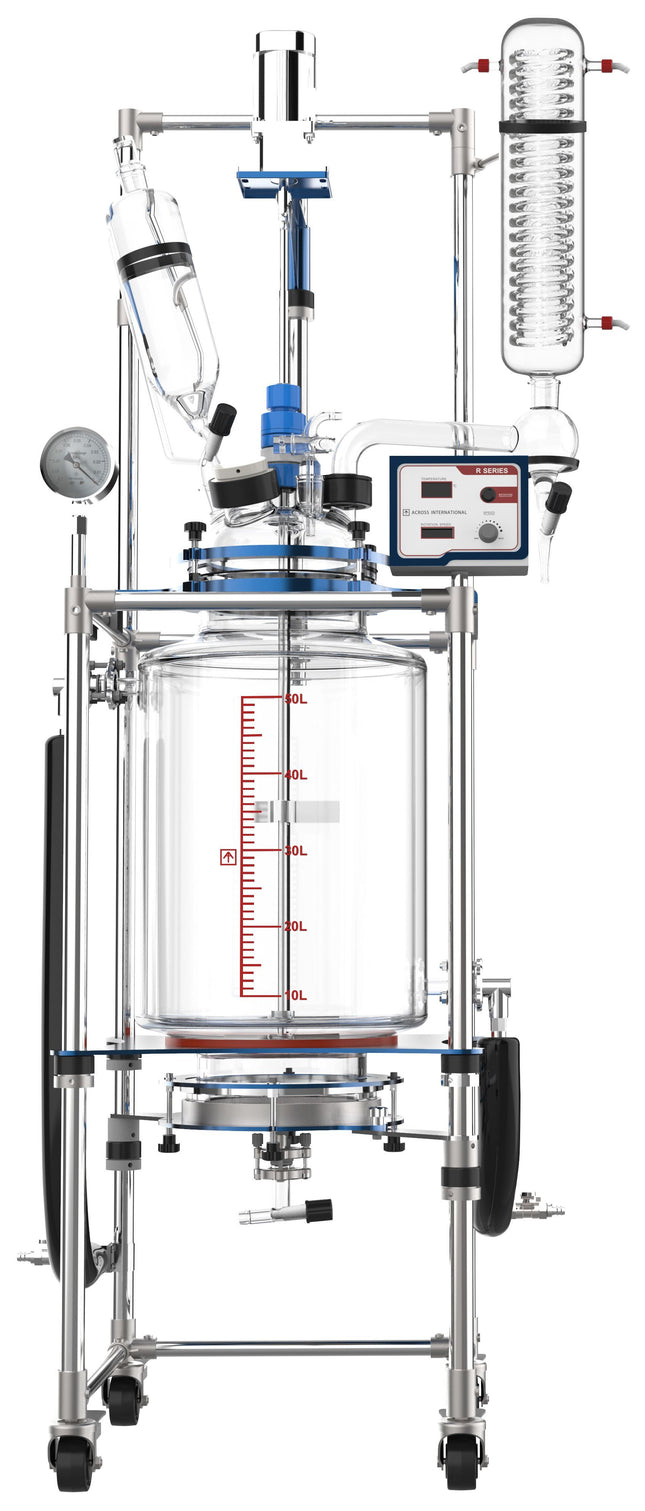 Glass Reactor Ai 50L Single Or Dual Jacketed Filter