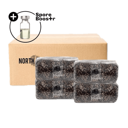 4-pack 'ShroomTek' + Spore Boostr All-in-One Mushroom Grow Bag