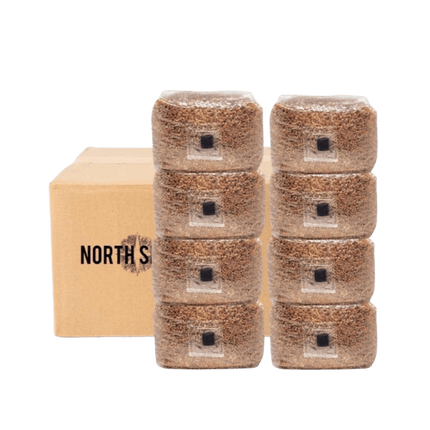 8-Pack Organic Sterilized Grain Spawn Bags